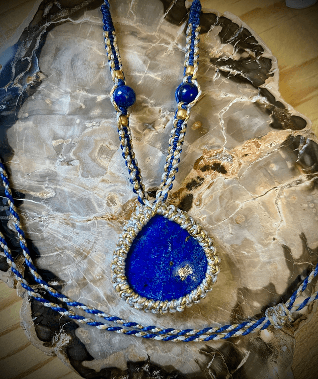 Collier ajustable Lapis-Lazuli