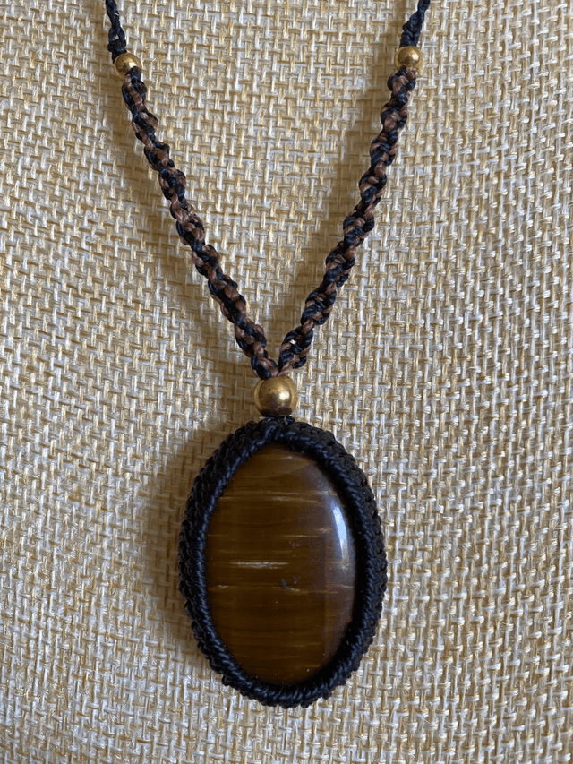 Collier sautoir Oeil de Tigre