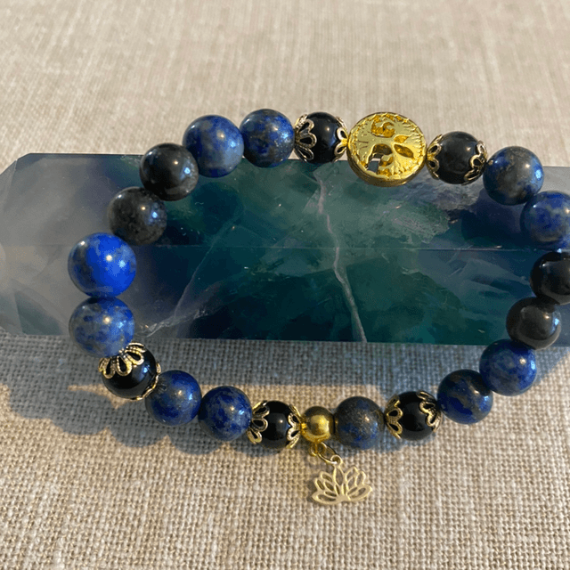 Obsidienne Dorée et Lapis-lazuli 