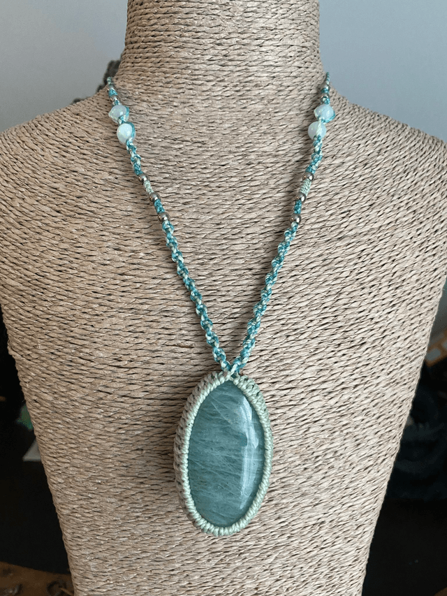 Collier sautoir Aigue-Marine