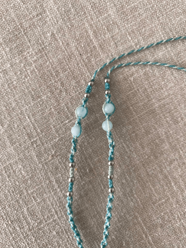 Collier sautoir Aigue-Marine