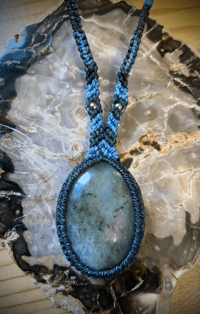 Collier ajustable Labradorite 
