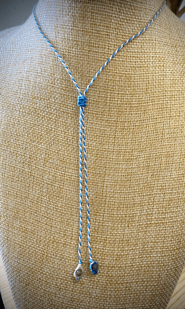 Collier ajustable Angélite 