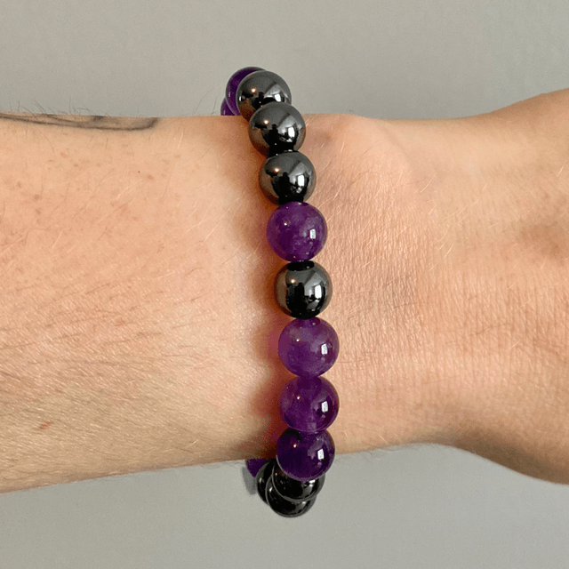 Améthyste et Hématite 