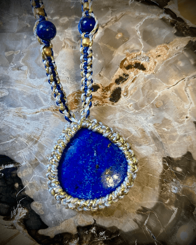 Collier ajustable Lapis-Lazuli
