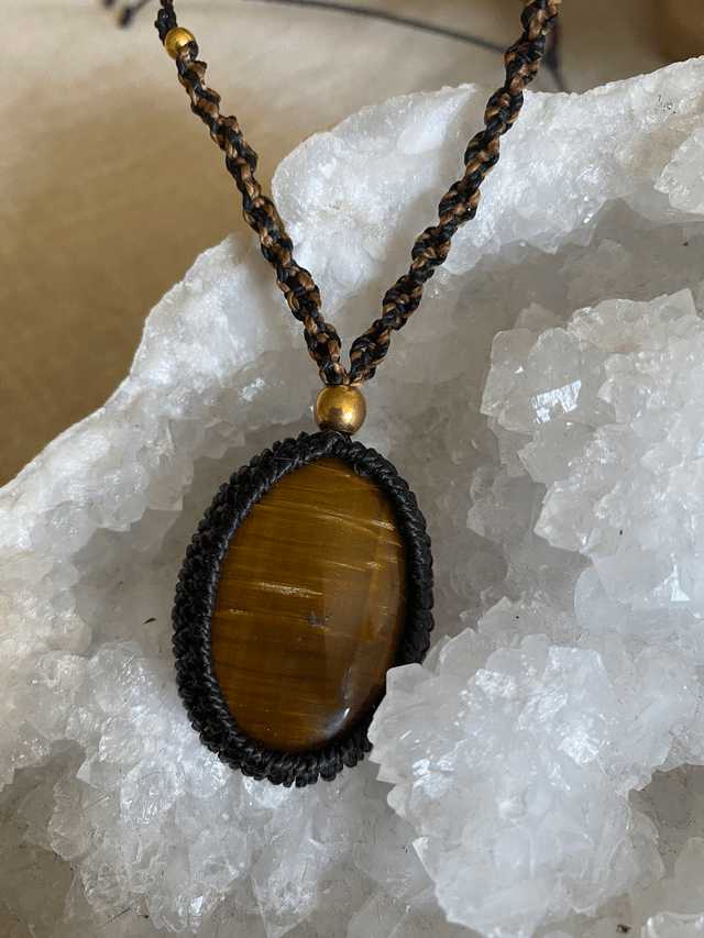Collier sautoir Oeil de Tigre