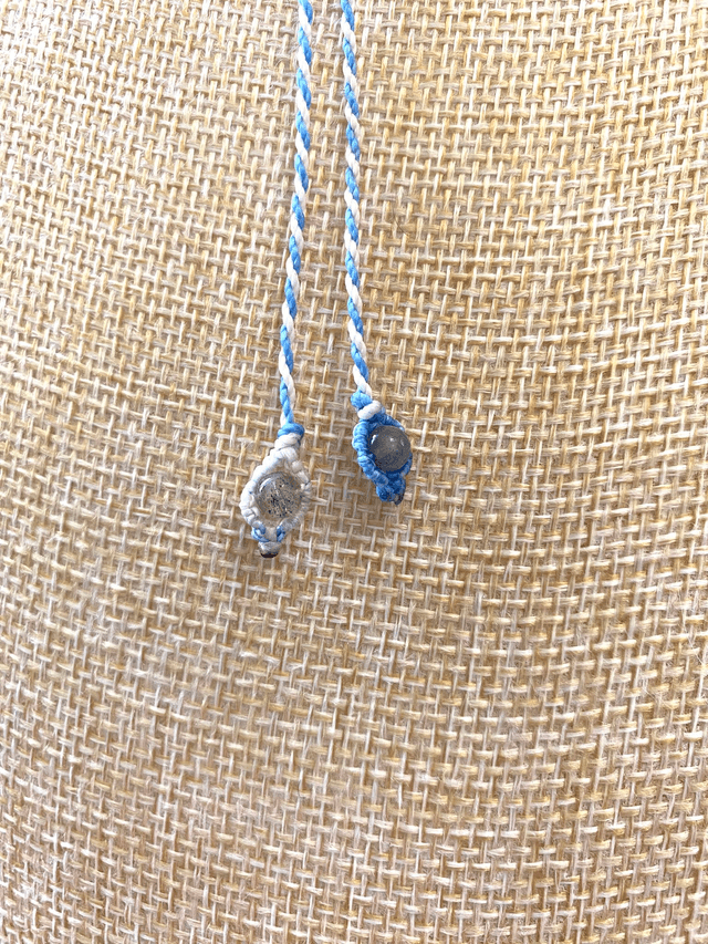 Collier ajustable Angélite 